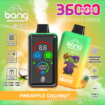Skrin penuh bang 36000 puffs bertukar ais borong